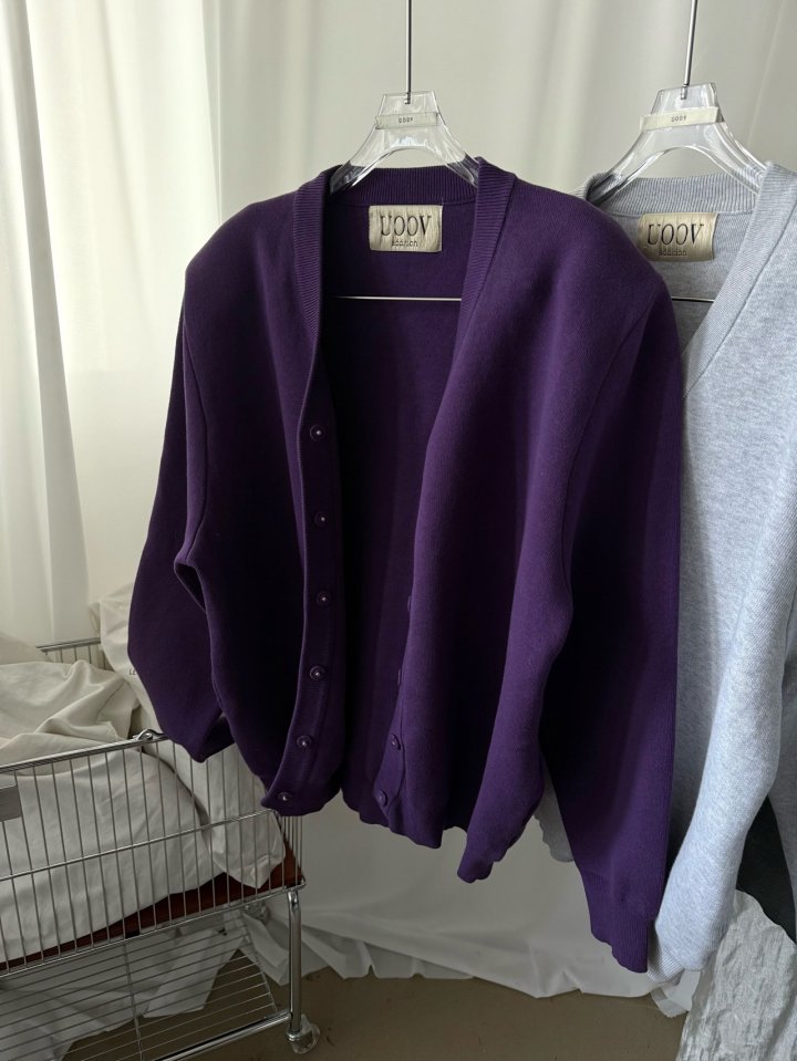 Uoov - Korean Women Fashion - #vintageinspired - New Heel Cardigan - 3
