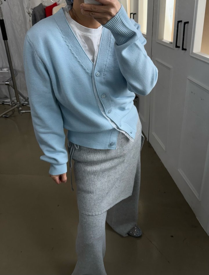 Uoov - Korean Women Fashion - #vintagekidsstyle - Combi Cardigan - 6