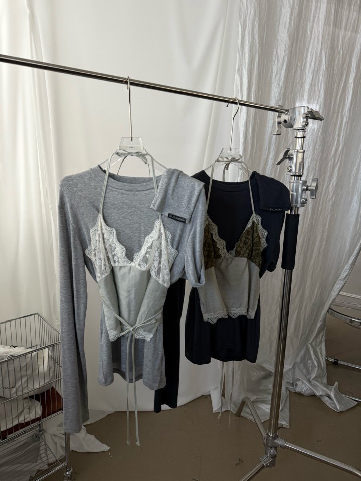 Uoov - Korean Women Fashion - #womensfashion - Layered Slip Tee