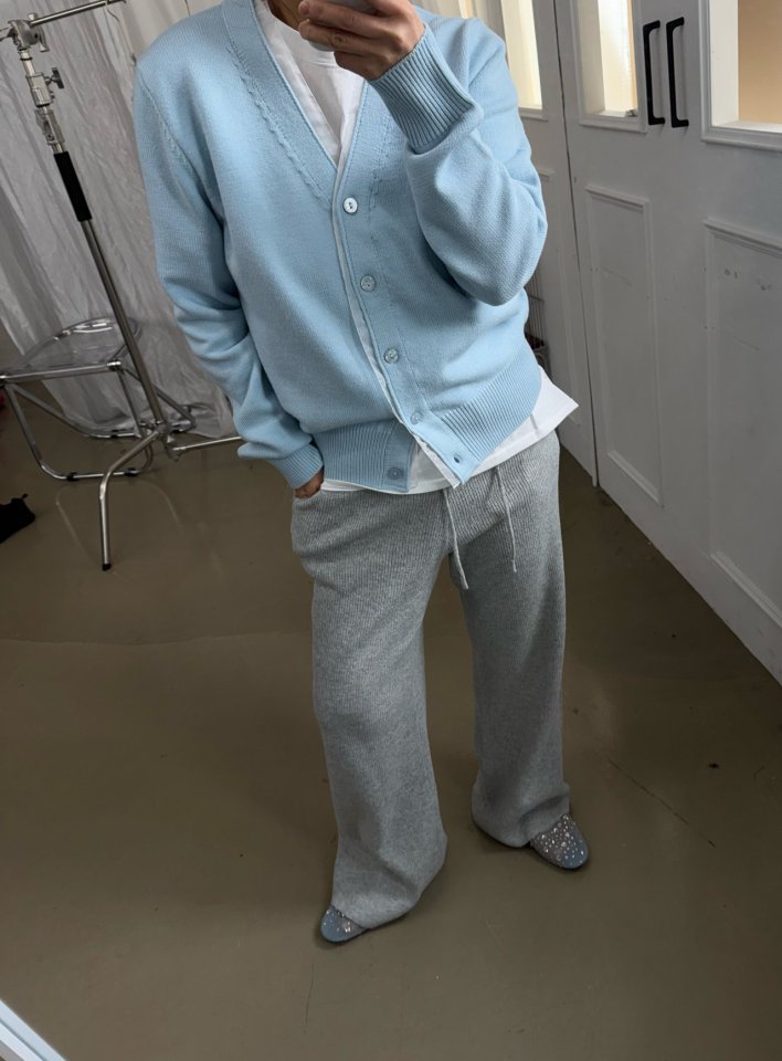Uoov - Korean Women Fashion - #momslook - Combi Cardigan - 4