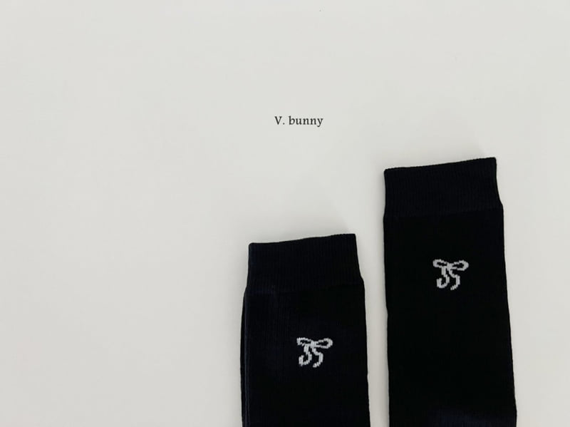 V Bunny - Korean Children Fashion - #Kfashion4kids - Double Ribbon Socks Set - 6