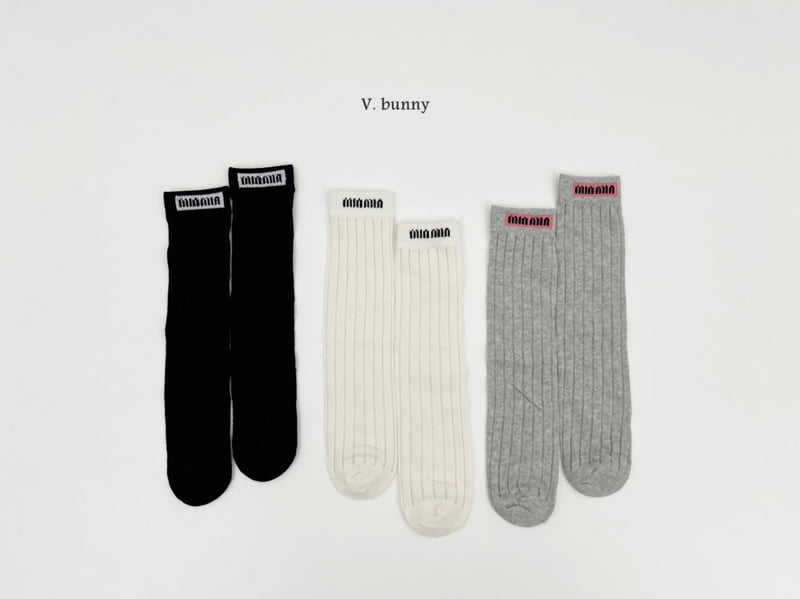 V Bunny - Korean Children Fashion - #childofig - Minmin Socks Set - 11