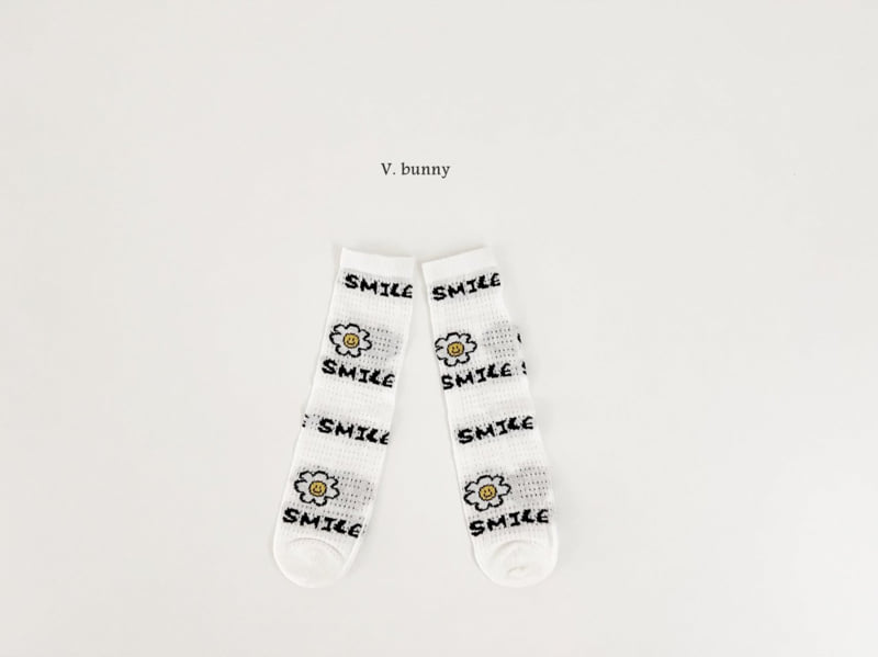 V Bunny - Korean Children Fashion - #fashionkids - Smile Socks Set - 6