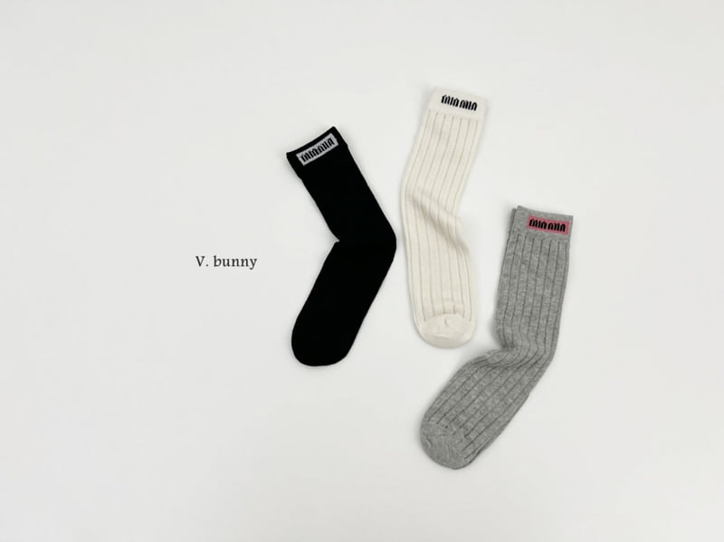 V Bunny - Korean Children Fashion - #kidsshorts - Minmin Socks Set - 2