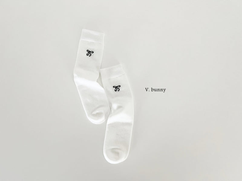 V Bunny - Korean Children Fashion - #kidsshorts - Double Ribbon Socks Set - 3