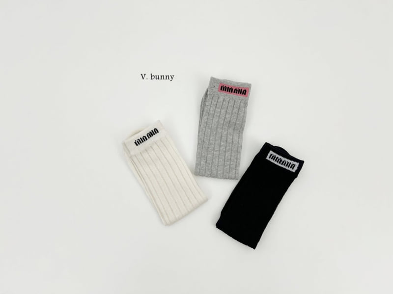 V Bunny - Korean Children Fashion - #kidsstore - Minmin Socks Set - 3