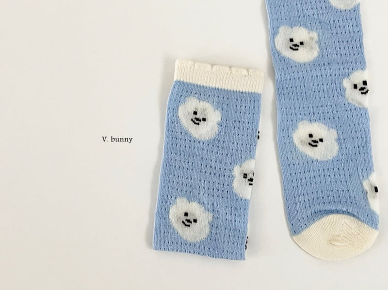 V Bunny - Korean Children Fashion - #littlefashionista - Cloud Bear Socks Set - 4