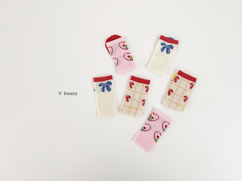 V Bunny - Korean Children Fashion - #magicofchildhood - Ribbon Socks Set - 2