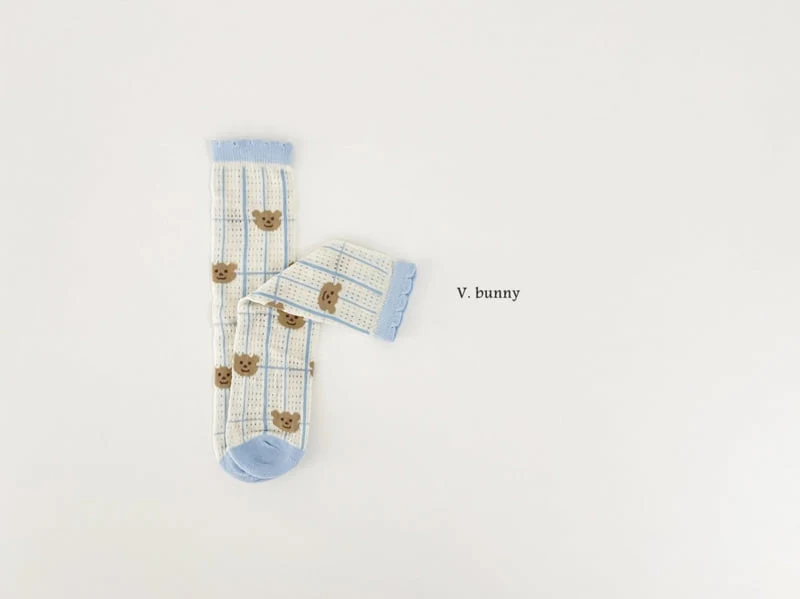 V Bunny - Korean Children Fashion - #minifashionista - Cloud Bear Socks Set - 5