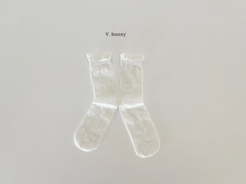 V Bunny - Korean Children Fashion - #todddlerfashion - Flower Line Socks Set - 10