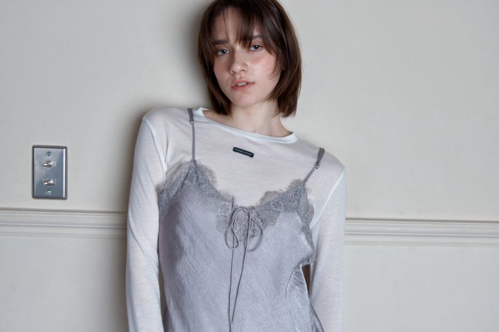 Wearableremake - Korean Women Fashion - #momslook - Lace Slip One-piece - 10