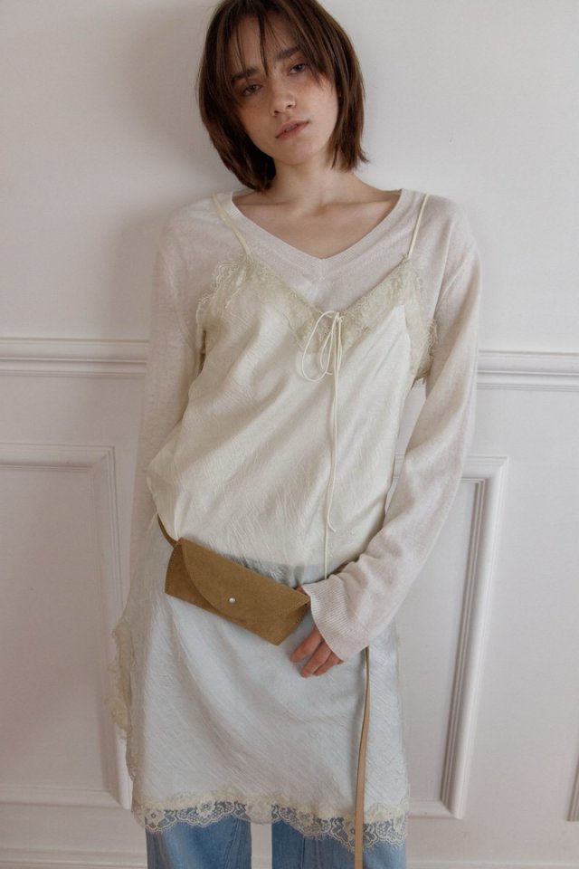 Wearableremake - Korean Women Fashion - #womensfashion - Lace Slip One-piece - 4