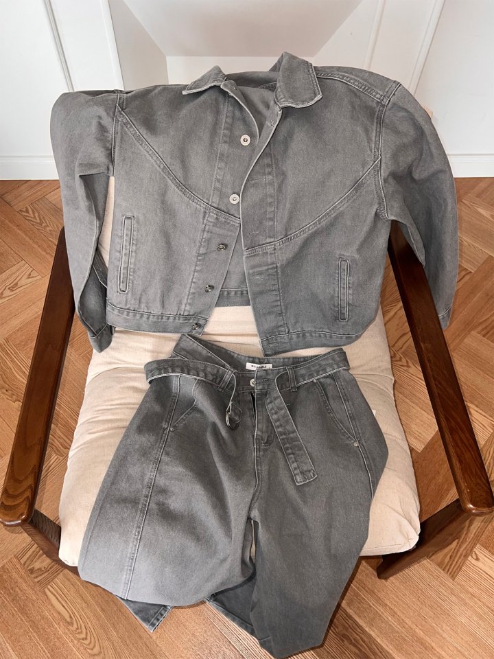 Wearableremake - Korean Women Fashion - #momslook - Buffet Denim Jacket