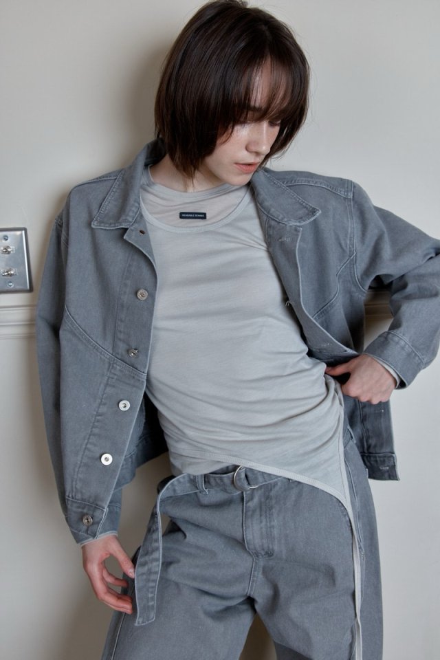 Wearableremake - Korean Women Fashion - #momslook - Buffet Denim Jacket - 7