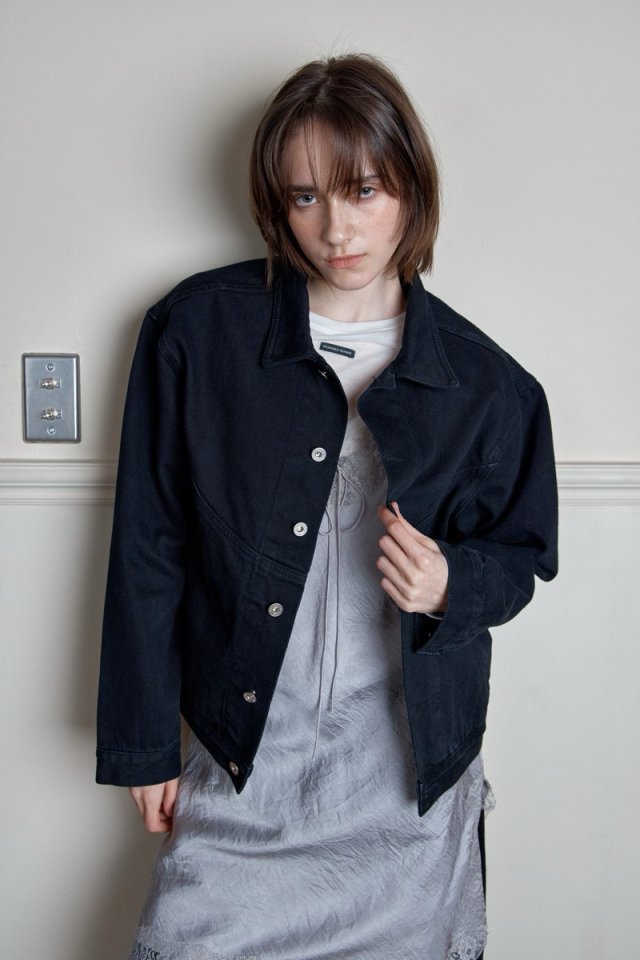 Wearableremake - Korean Women Fashion - #momslook - Buffet Denim Jacket - 9