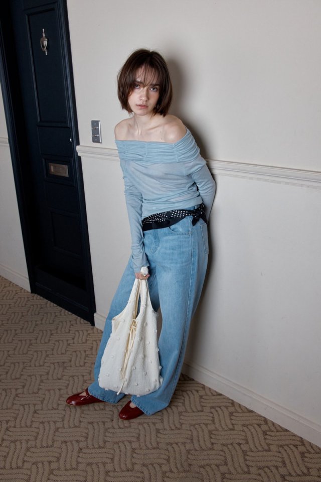 Wearableremake - Korean Women Fashion - #momslook - Lowell Off-Shoulder Tee - 7