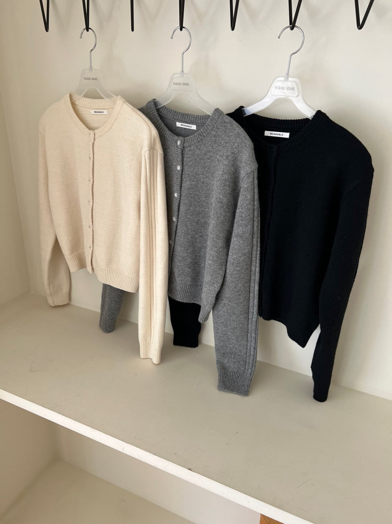Wearableremake - Korean Women Fashion - #momslook - Rubber Cardigan