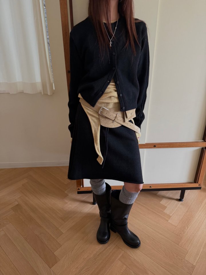 Wearableremake - Korean Women Fashion - #momslook - Rubber Cardigan - 11