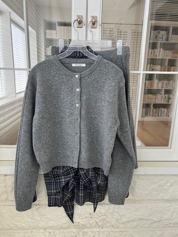 Wearableremake - Korean Women Fashion - #romanticstyle - Rubber Cardigan - 7