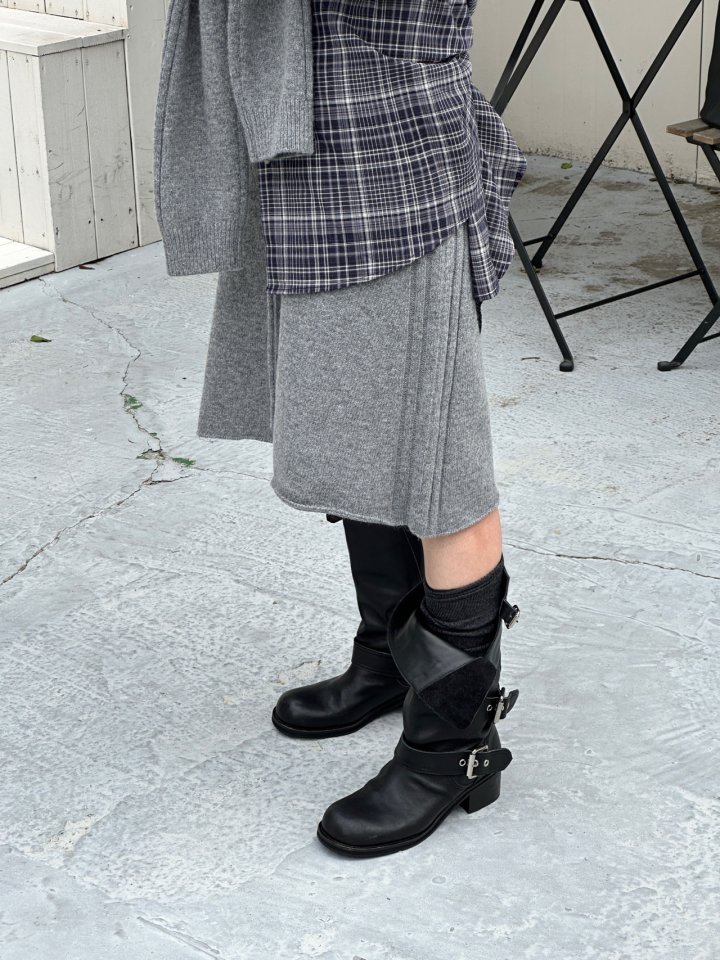 Wearableremake - Korean Women Fashion - #shopsmall - Rubber Skirt - 7