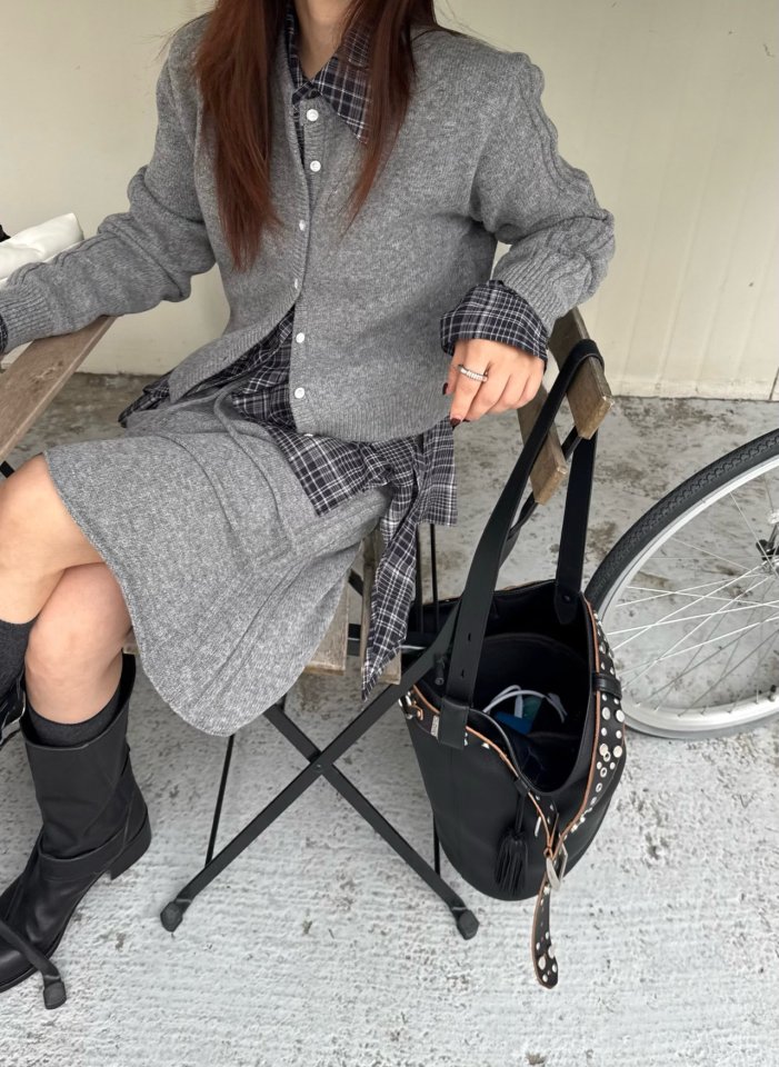 Wearableremake - Korean Women Fashion - #thatsdarling - Rubber Cardigan - 9