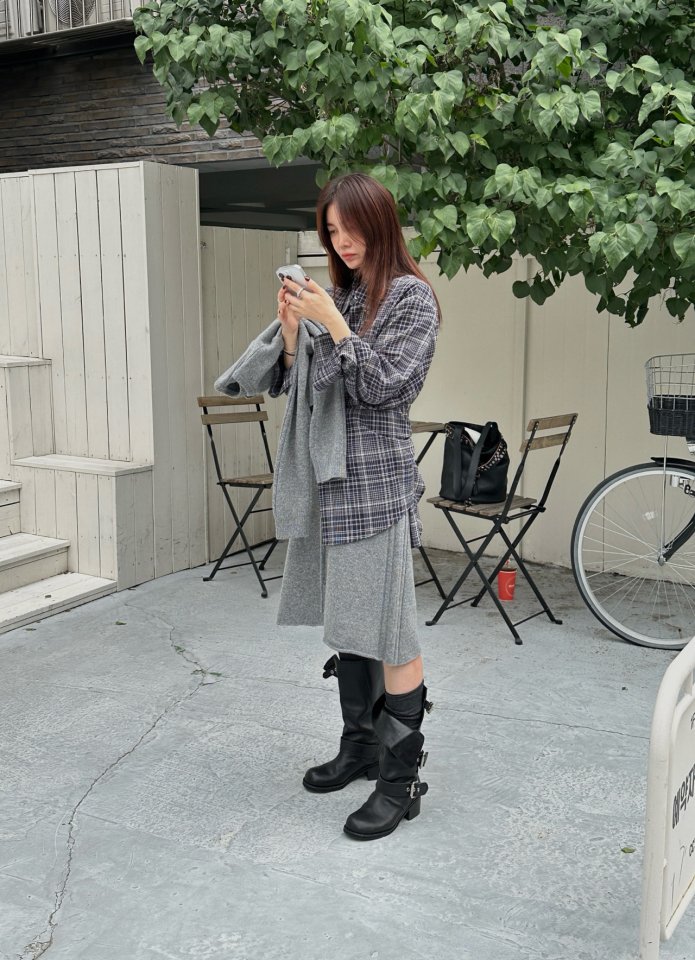 Wearableremake - Korean Women Fashion - #thatsdarling - Rubber Skirt - 8