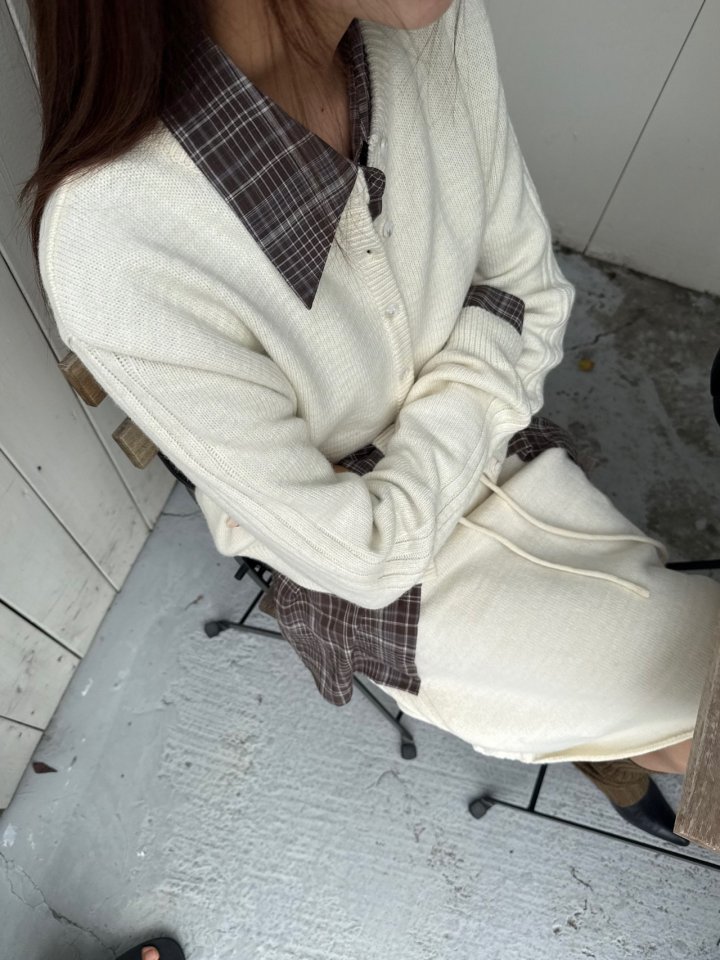 Wearableremake - Korean Women Fashion - #vintageinspired - Rubber Cardigan - 4