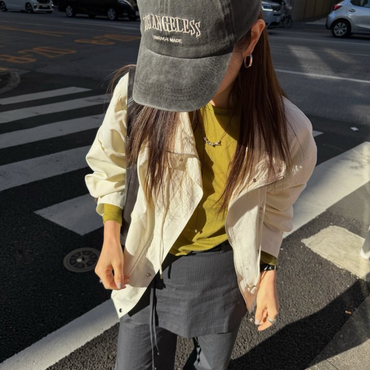 Wearableremake - Korean Women Fashion - #momslook - Ross Pigment Ball Cap - 4