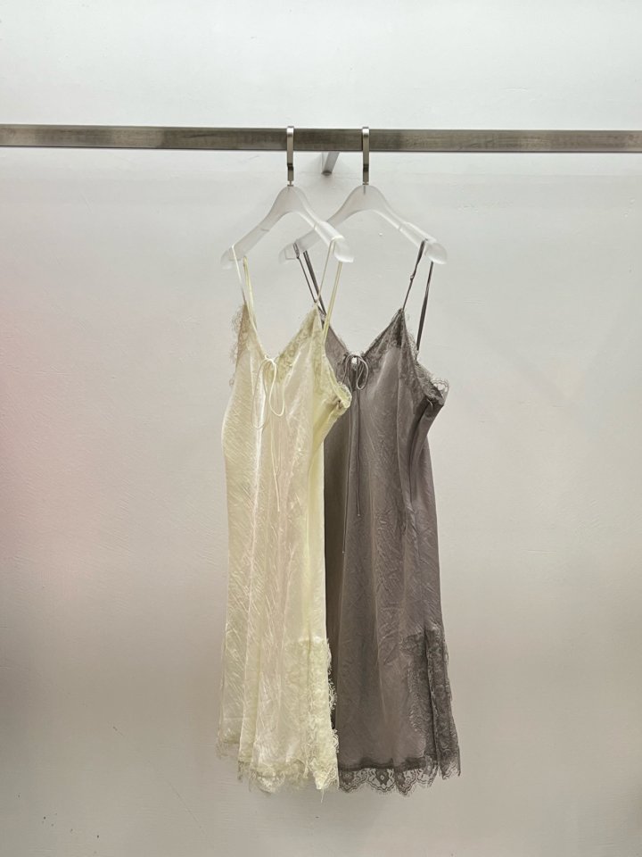 Wearableremake - Korean Women Fashion - #womensfashion - Lace Slip One-piece
