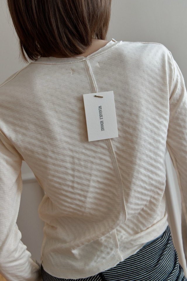 Wearableremake - Korean Women Fashion - #womensfashion - Reversible Stripe Tee - 8