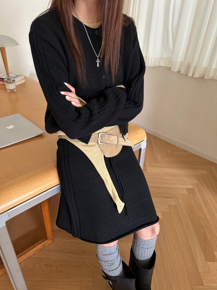 Wearableremake - Korean Women Fashion - #womensfashion - Rubber Cardigan - 12