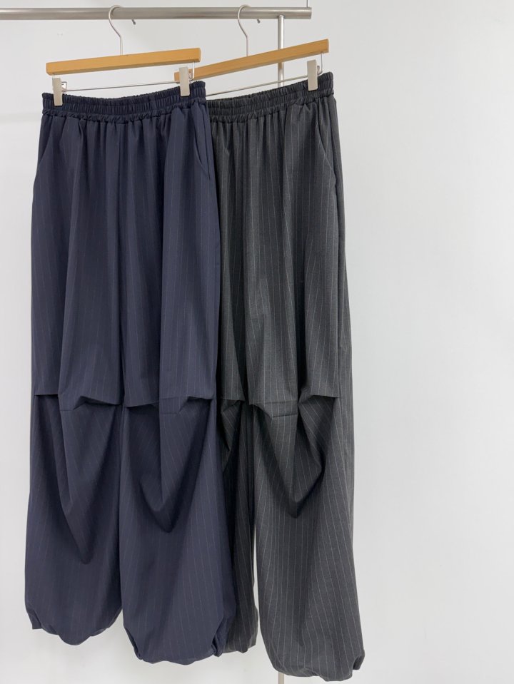 Yikho - Korean Women Fashion - #momslook - Stripe Pants - 5