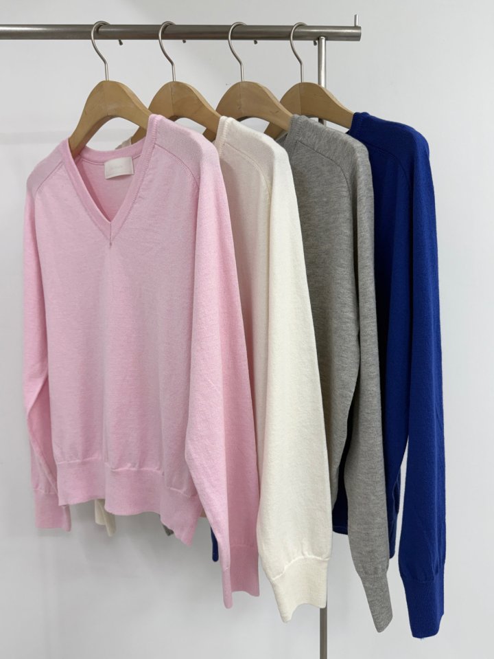 Yikho - Korean Women Fashion - #womensfashion - City V Knit - 4