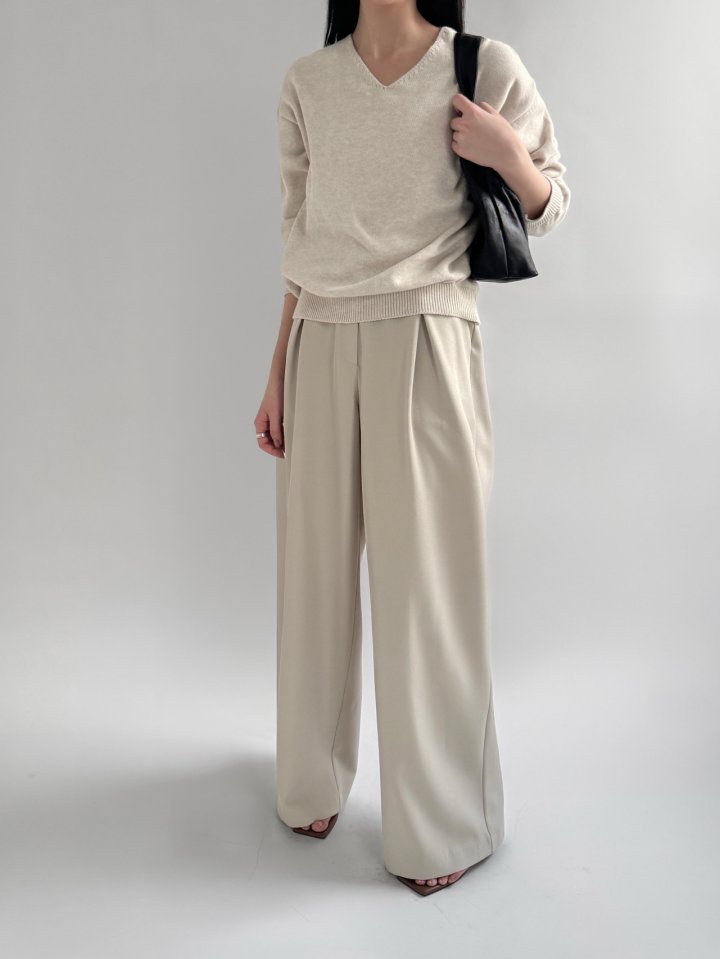 Yikho - Korean Women Fashion - #momslook - Herasi V Knit - 3