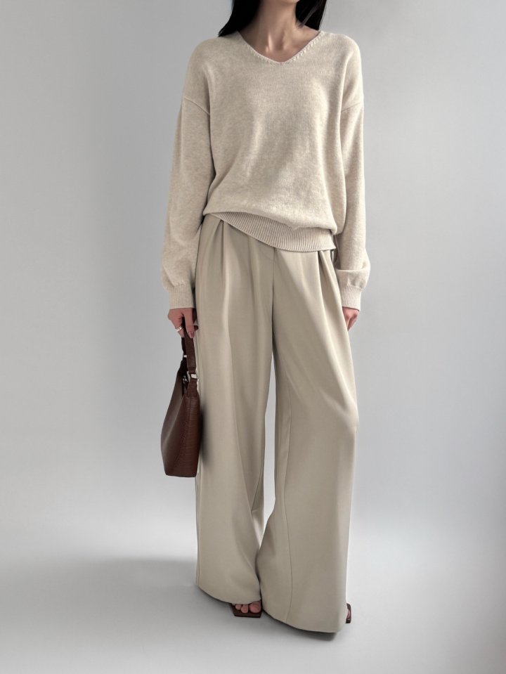 Yikho - Korean Women Fashion - #momslook - Herasi V Knit - 4