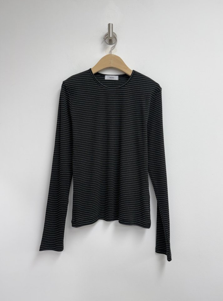 Yikho - Korean Women Fashion - #vintageinspired - Soft Stripe Tee - 11