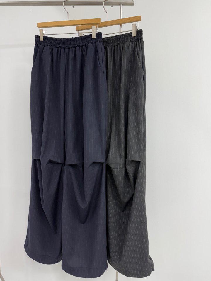 Yikho - Korean Women Fashion - #momslook - Stripe Pants - 4
