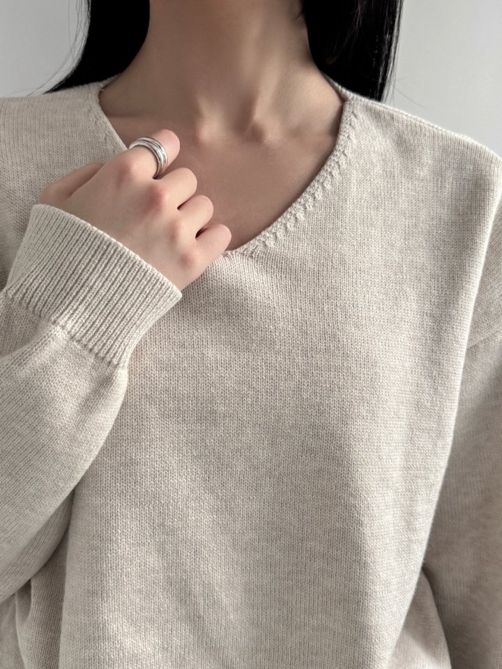 Yikho - Korean Women Fashion - #womensfashion - Herasi V Knit - 5