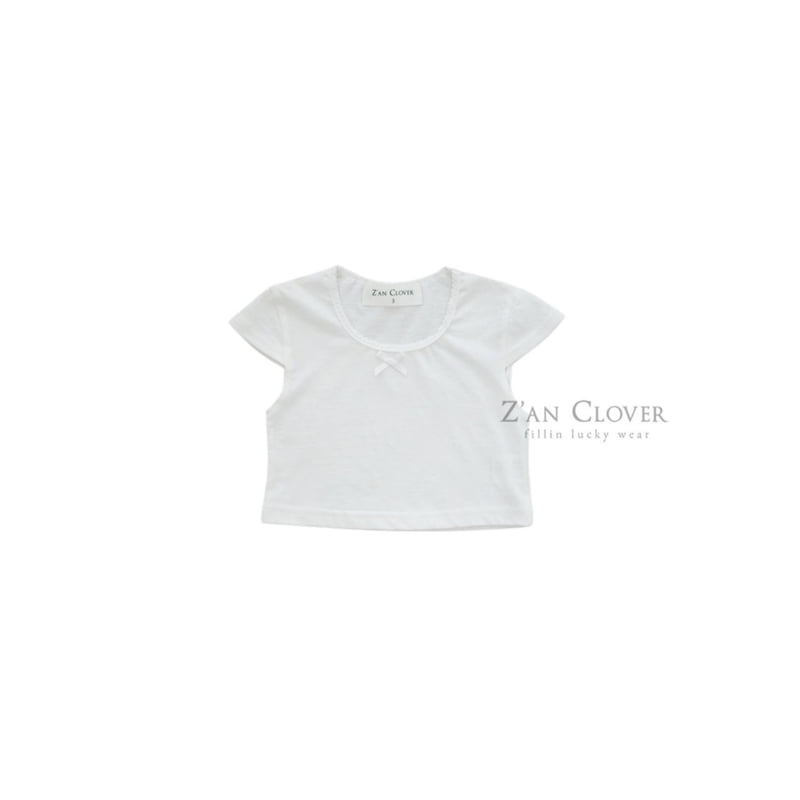 Zan Clover - Korean Children Fashion - #Kfashion4kids - Plain Ribbon Tee - 3
