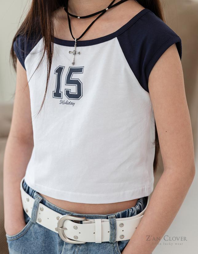 Zan Clover - Korean Children Fashion - #Kfashion4kids - 15 Raglan Crop Tee - 10