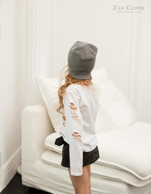 Zan Clover - Korean Children Fashion - #Kfashion4kids - Damaged Cross Tee - 8