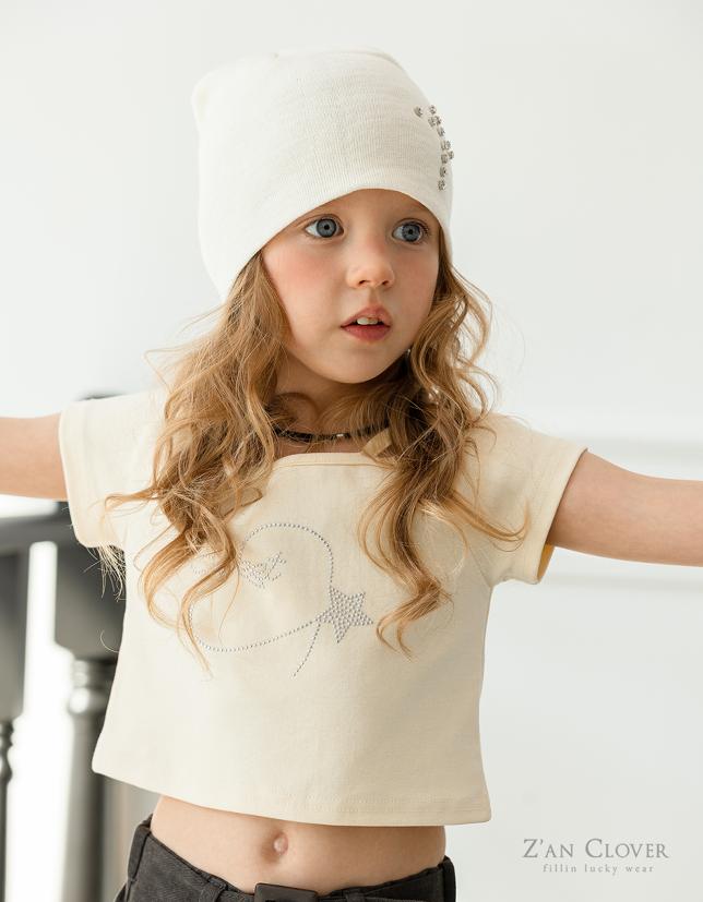 Zan Clover - Korean Children Fashion - #childofig - Hotfix Star Crop Tee - 10