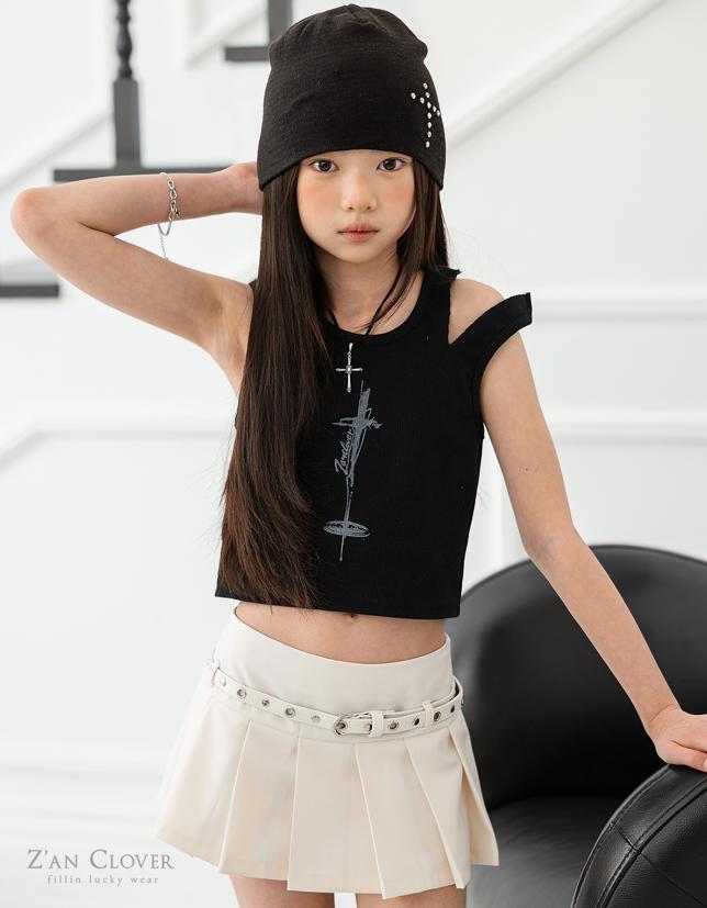 Zan Clover - Korean Children Fashion - #childofig - Unbalanced Slit Tank Top - 8
