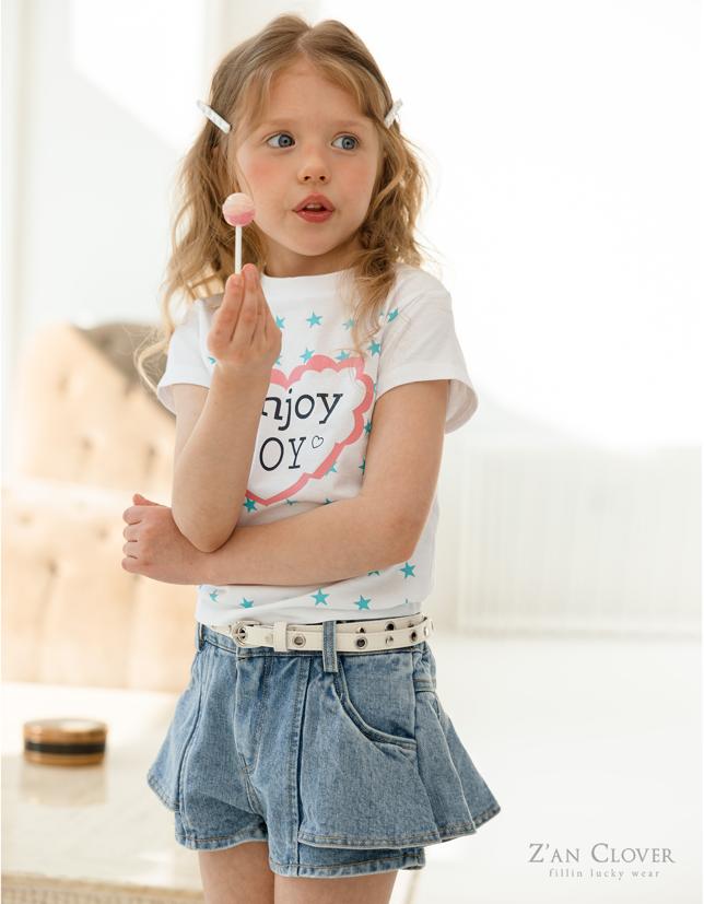 Zan Clover - Korean Children Fashion - #childofig - Enjoy Heart Tee - 10