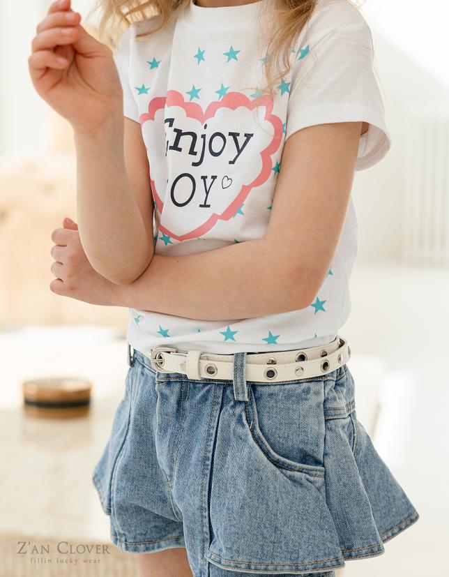 Zan Clover - Korean Children Fashion - #childrensboutique - Enjoy Heart Tee - 11
