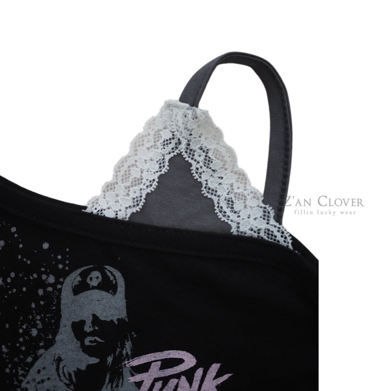 Zan Clover - Korean Children Fashion - #designkidswear - Lace Strap Punk Tee - 9