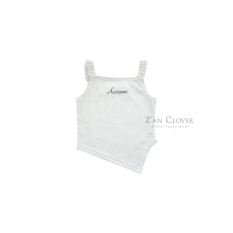 Zan Clover - Korean Children Fashion - #designkidswear - Awesome Lace Sleeveless Top - 3