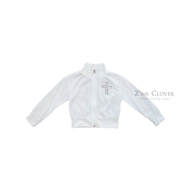 Zan Clover - Korean Children Fashion - #designkidswear - See-through Cross Zip-up - 3