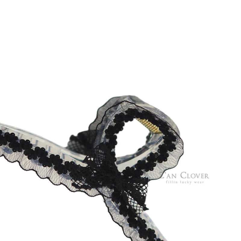 Zan Clover - Korean Children Fashion - #designkidswear - Lace Ribbon Hair Clip - 7
