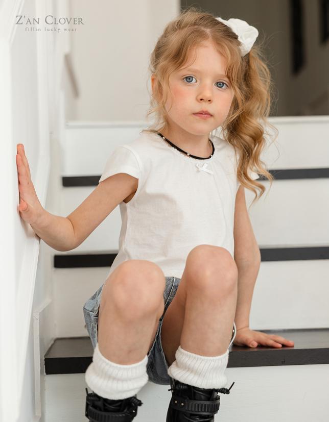 Zan Clover - Korean Children Fashion - #designkidswear - Plain Ribbon Tee - 11
